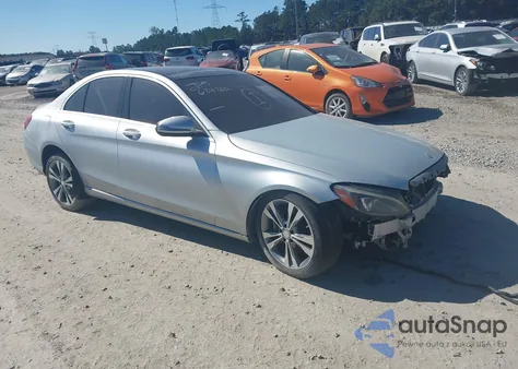 2016 Mercedes-Benz C 300 Luxury/Sport из США, поврежденный, VIN 55SWF4JB1GU166442